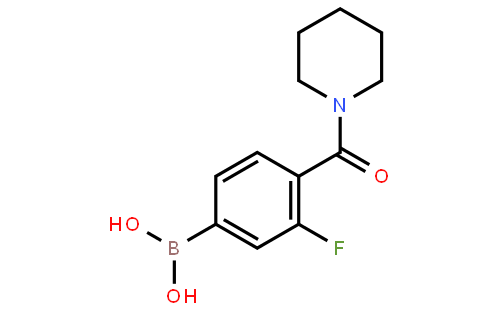 3-氟-4-(哌啶-1-羰基)苯基硼酸