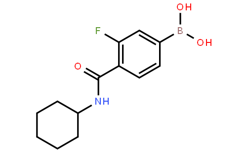 [4-(cyclohexylcarbamoyl)-3-fluoro-phenyl]boronic acid