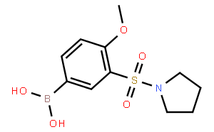 4-甲氧基-3-(吡咯烷-1-基磺酰基)苯基硼酸(含有数量不等的酸酐)