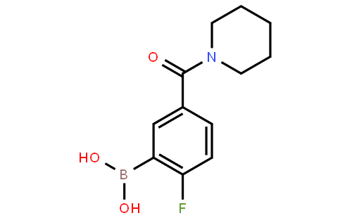 2-Fluoro-5-(piperidine-1-carbonyl)phenylboronic acid