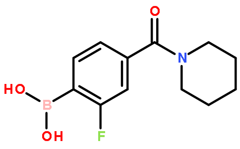 2-Fluoro-4-(piperidine-1-carbonyl)phenylboronic acid