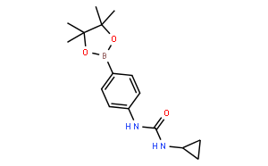 1-环丙基-3-(4-(4,4,5,5-四甲基-1,3,2-二氧硼杂环戊烷-2-基)苯基)脲