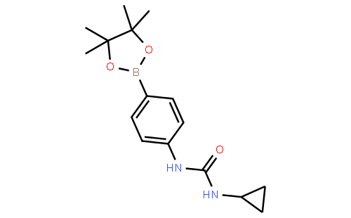 1-Cyclopropyl-3-(4-(4,4,5,5-tetramethyl-1,3,2-dioxaborolan-2-yl)phenyl)urea