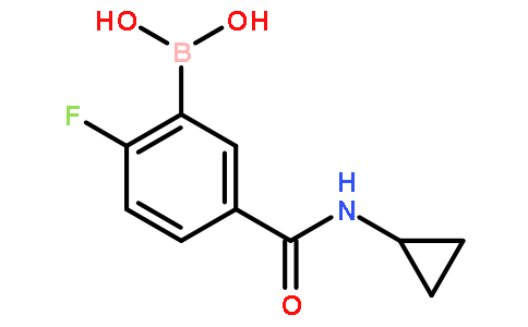 5-(CYCLOPROPYLCARBAMOYL)-2-FLUOROPHENYLBORONIC ACID