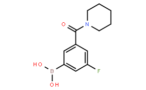 (3-氟-5-(哌啶-1-羰基)苯基)硼酸