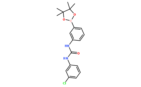 1-(3-Chlorophenyl)-3-(3-(4,4,5,5-tetramethyl-1,3,2-dioxaborolan-2-yl)phenyl)urea