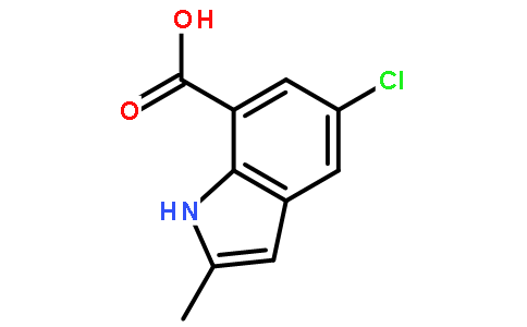 1H-INDOLE-7-CARBOXYLIC ACID,5-CHLORO-2-METHYL-
