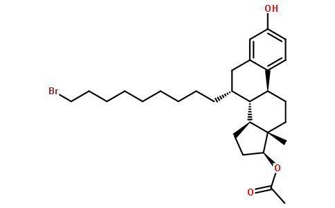 (7a,17b)- 7-(9-溴壬基)雌甾-1,3,5(10)-三烯-3,17-二醇 17-醋酸酯