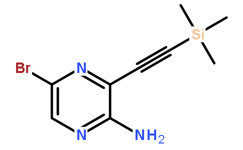 5-Bromo-3-[(trimethylsilyl)ethynyl]pyrazin-2-amine