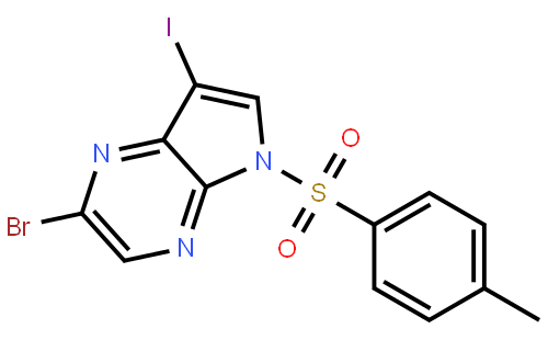 2-Bromo-7-iodo-5-tosyl-5H-pyrrolo[2,3-b]pyrazine