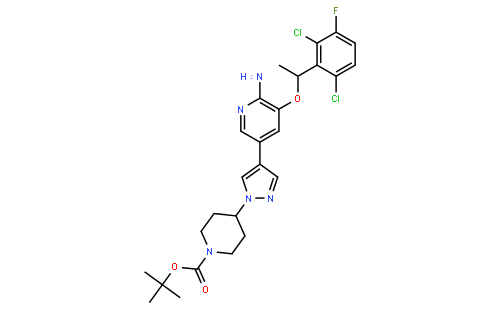 (R)-tert-Butyl 4-(4-(6-amino-5-(1-(2,6-dichloro-3-fluorophenyl)ethoxy)pyridin-3-yl)-1H-pyrazol-1-yl)piperidine-1-carboxylate