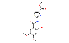 2-[(2-hydroxy-4,5-dimethoxybenzoyl)amino]-1,3-thiazole-4-carboxylic acid methyl ester