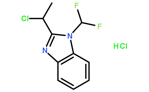 2-(1-Chloroethyl)-1-(difluoromethyl)-1H-benzo[d]imidazole hydrochloride