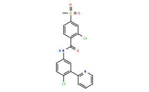 2-氯-N-[4-氯-3-(2-吡啶基)苯基]-4-(甲磺酰基)苯甲酰胺
