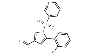 1H-Pyrrole-3-carboxaldehyde, 5-(2-fluorophenyl)-1-(3-pyridinylsulfonyl)-
