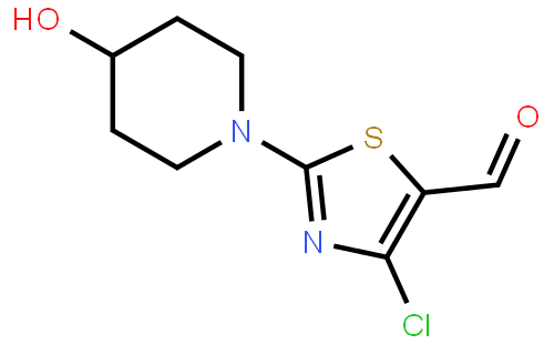 4-Chloro-2-(4-hydroxypiperidin-1-yl)thiazole-5-carbaldehyde