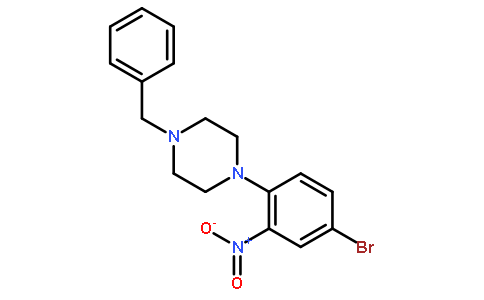 3-NITRO-4-(4-BENZYL-1-PIPERAZINO)BROMOBENZENE