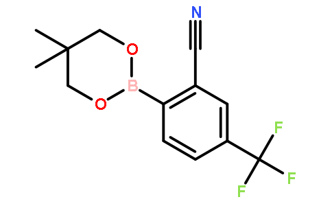 2-(5,5-Dimethyl-1,3,2-dioxaborinan-2-yl)-5-(trifluoromethyl)benzonitrile