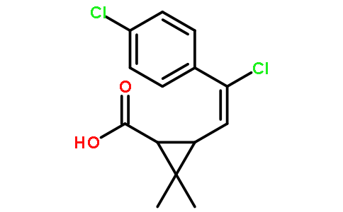 3-(2-Chloro-2-(4-chlorophenyl)vinyl)-2,2-dimethylcyclopropanecarboxylic acid
