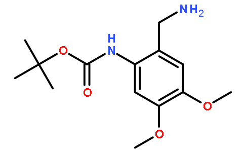 tert-butyl 2-(aminomethyl)-4,5-dimethoxyphenylcarbamate