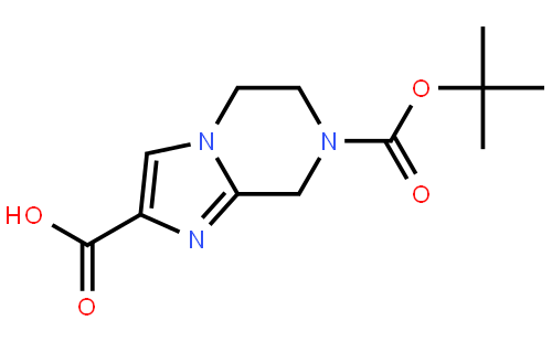 7-叔丁氧羰基-5,6-二氢-8H-咪唑并[1,2-a]吡嗪-2-甲酸