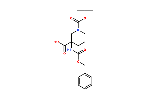 3-(((Benzyloxy)carbonyl)amino)-1-(tert-butoxycarbonyl)piperidine-3-carboxylic acid