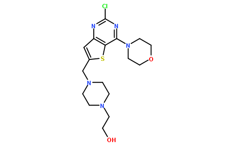 2-(4-((2-Chloro-4-morpholinothieno[3,2-d]pyrimidin-6-yl)methyl)piperazin-1-yl)ethanol