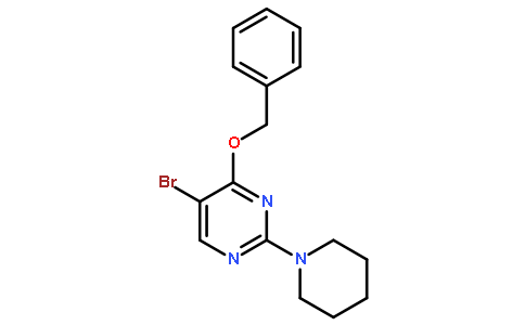 4-苄氧基-5-溴-2-(1-哌啶)嘧啶
