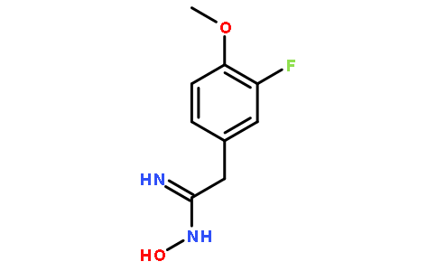 BENZENEETHANIMIDAMIDE, 3-FLUORO-N-HYDROXY-4-METHOXY-