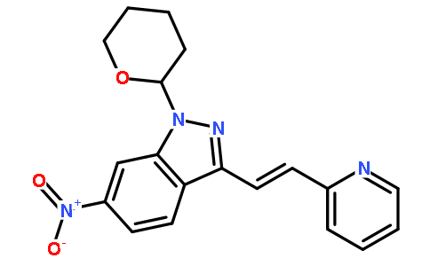 (E)-6-硝基-3-[2-(吡啶-2-基)乙烯基]-1-(四氢-2H-吡喃-2-基)-1H-吲唑