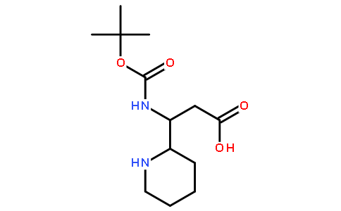3-Boc-氨基-3-(2'-哌啶基）丙酸