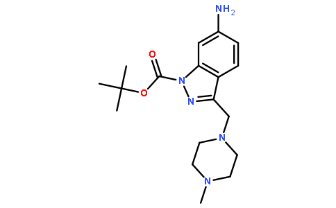 6-amino-3-(4-methyl-piperazin-1-ylmethyl)-indazole-1-carboxylic acid tert-butyl ester