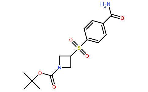 3-(4-carbamoyl-benzenesulfonyl)-azetidine-1-carboxylic acid tert-butyl ester