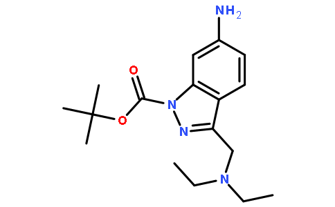 6-amino-3-diethylaminomethyl-indazole-1-carboxylic acid tert-butyl ester