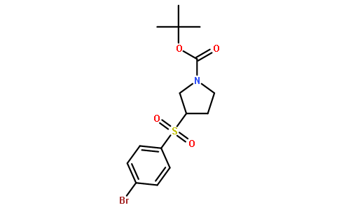 3-(4-bromo-benzenesulfonyl)-pyrrolidine-1-carboxylic acid tert-butyl ester
