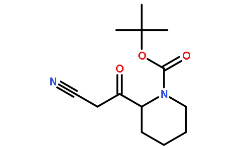2-(2-cyano-acetyl)-piperidine-1-carboxylic acid tert-butyl ester