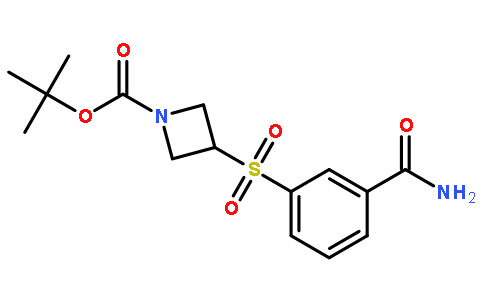 3-(3-carbamoyl-benzenesulfonyl)azetidine-1-carboxylic acid tert-butyl ester