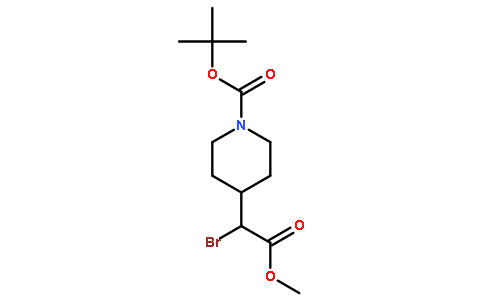 4-(bromo-methoxycarbonyl-methyl)-piperidine-1-carboxylic acid tert-butyl ester