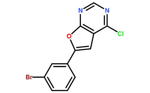 6-(3-bromo-phenyl)-4-chloro-furo[2,3-D]pyrimidine