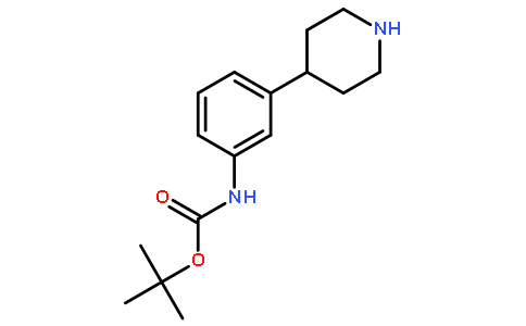 tert-butyl 3-(piperidin-4-yl)phenylcarbamate