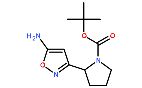 2-(5-amino-isoxazol-3-yl)-pyrrolidine-1-carboxylic acid tert-butyl ester