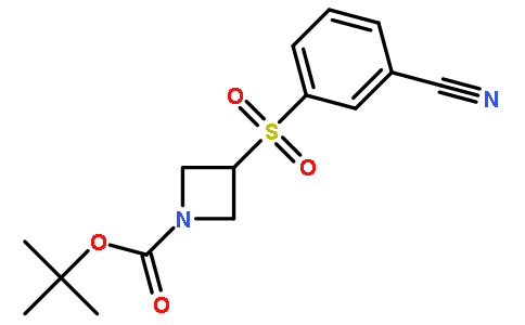 3-(3-cyano-benzenesulfonyl)-azetidine-1-carboxylic acid tert-butyl ester