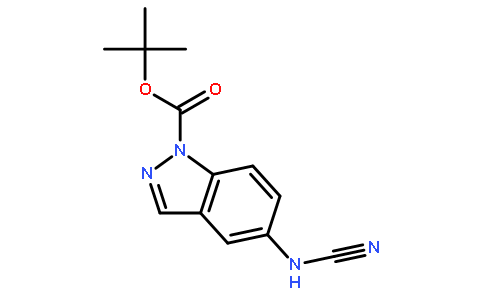 5-cyanoamino-indazole-1-carboxylic acid tert-butyl ester