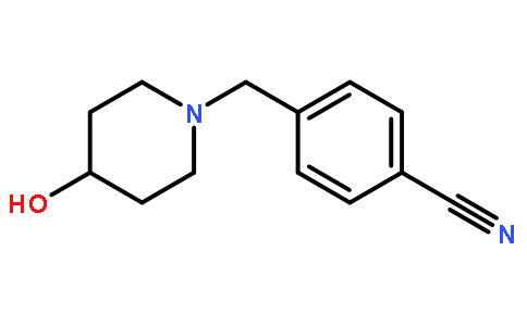 4-((4-Hydroxypiperidin-1-yl)methyl)benzonitrile