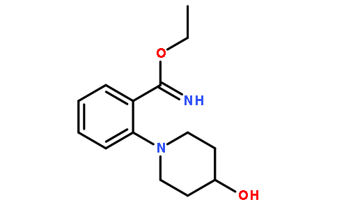 2-(4-hydroxy-piperidin-1-yl)-benzimmidic acid ethyl ester