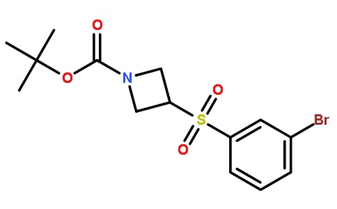 3-(3-bromo-benzenesulfonyl)-azetidine-1-carboxylic acid tert-butyl ester