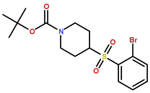 4-(2-bromo-benzenesulfonyl)-piperidine-1-carboxylic acid tert-butyl ester