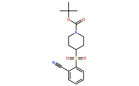 4-(2-cyano-benzenesulfonyl)-piperidine-1-carboxylic acid tert-butyl ester
