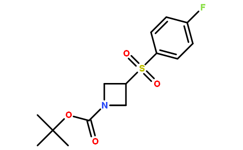 3-(4-fluoro-benzenesulfonyl)-azetidine-1-carboxylic acid tert-butyl ester