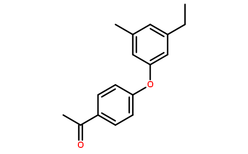 1-[4-(3-methyl-5-ethyl-phenoxy)-phenyl]-ethanone